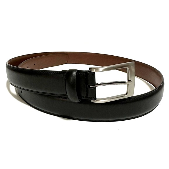 Perry Ellis Other - Perry Ellis Belt Men's Size L 38-40 Black Bonded Leather Stitches Edges